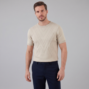 Textured Knit T-Shirt