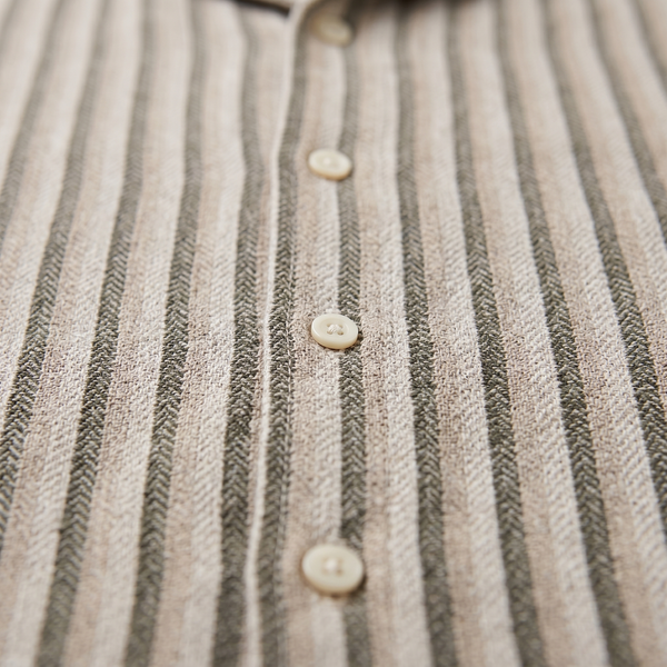Vertical Stripe Knit Resort Shirt