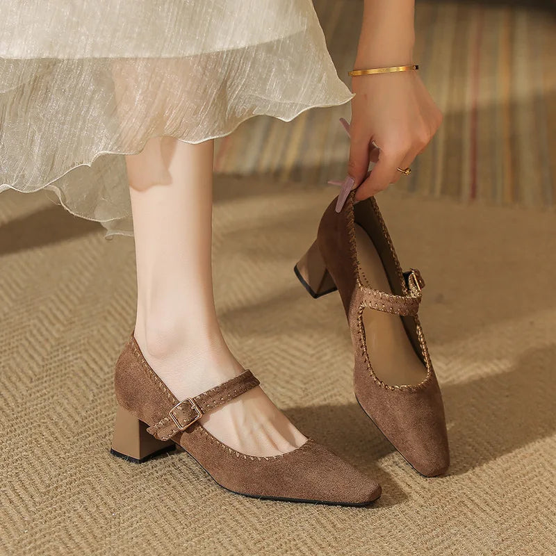 Suede Pointed Heels