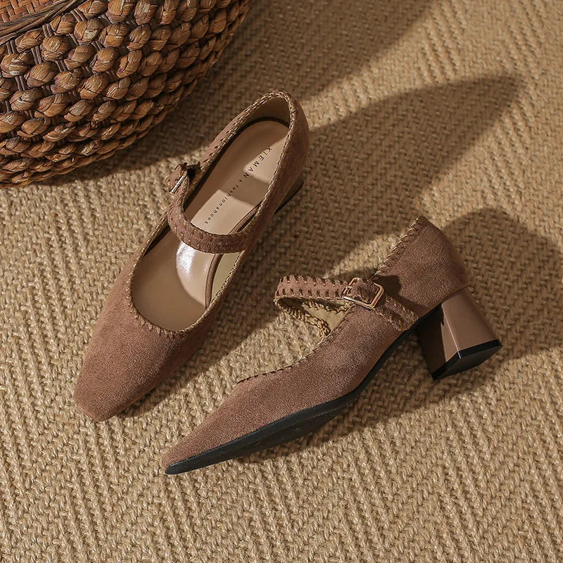 Suede Pointed Heels