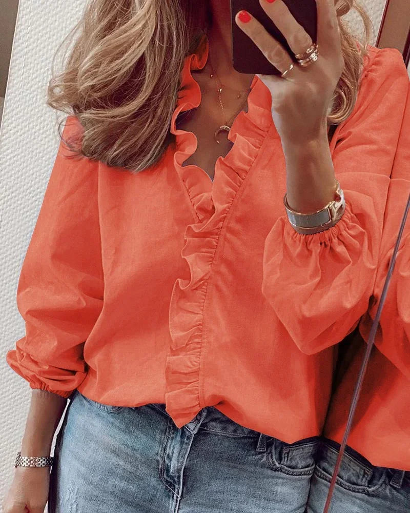Feminine Ruffle Blouse