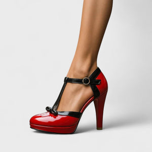 T-Strap Platform High Heels