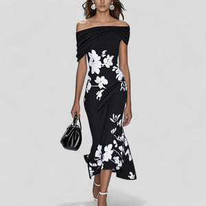 Elegant Floral Midi Dress