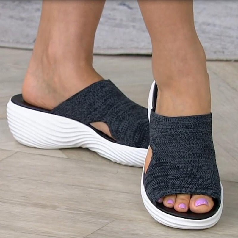 Stretch Slip-On Sandals