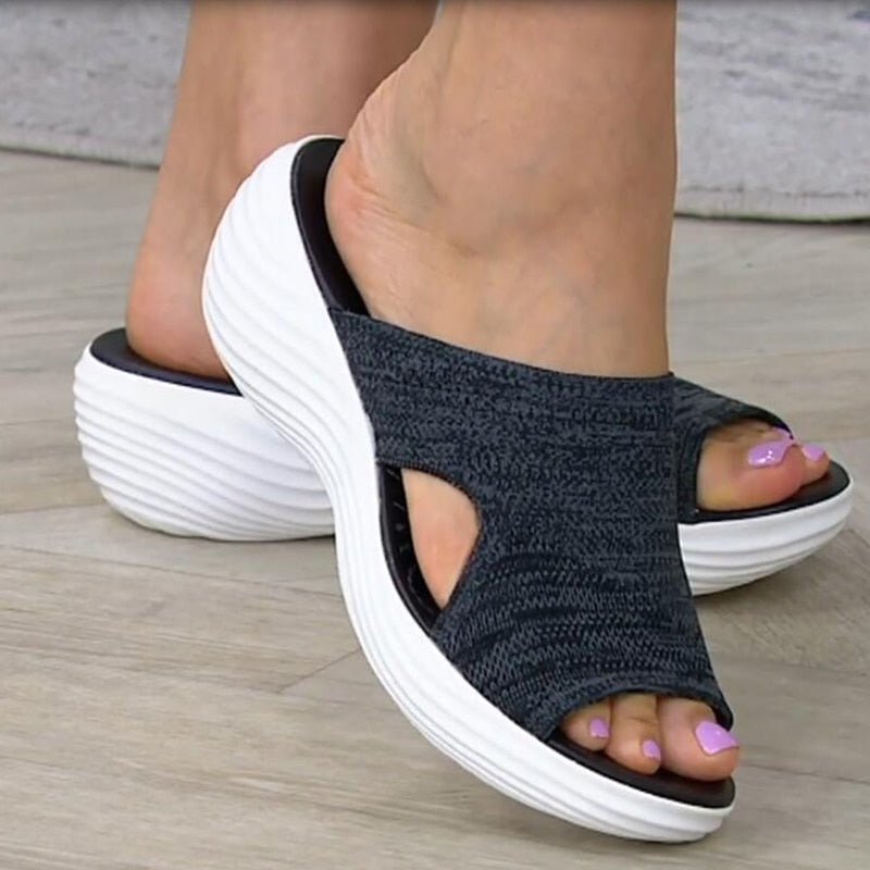 Stretch Slip-On Sandals