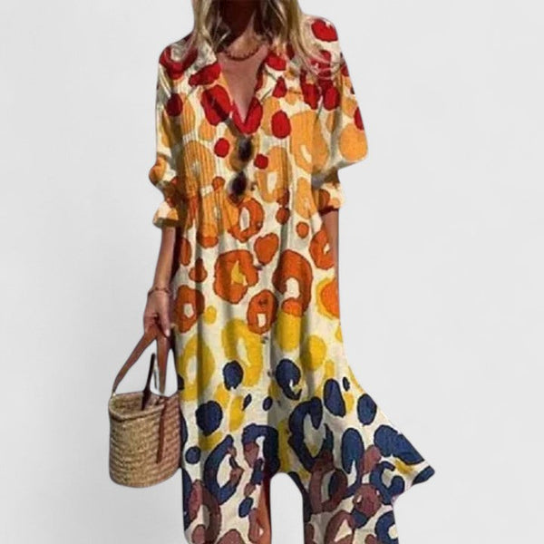 Button-Down Floral Maxi Dress