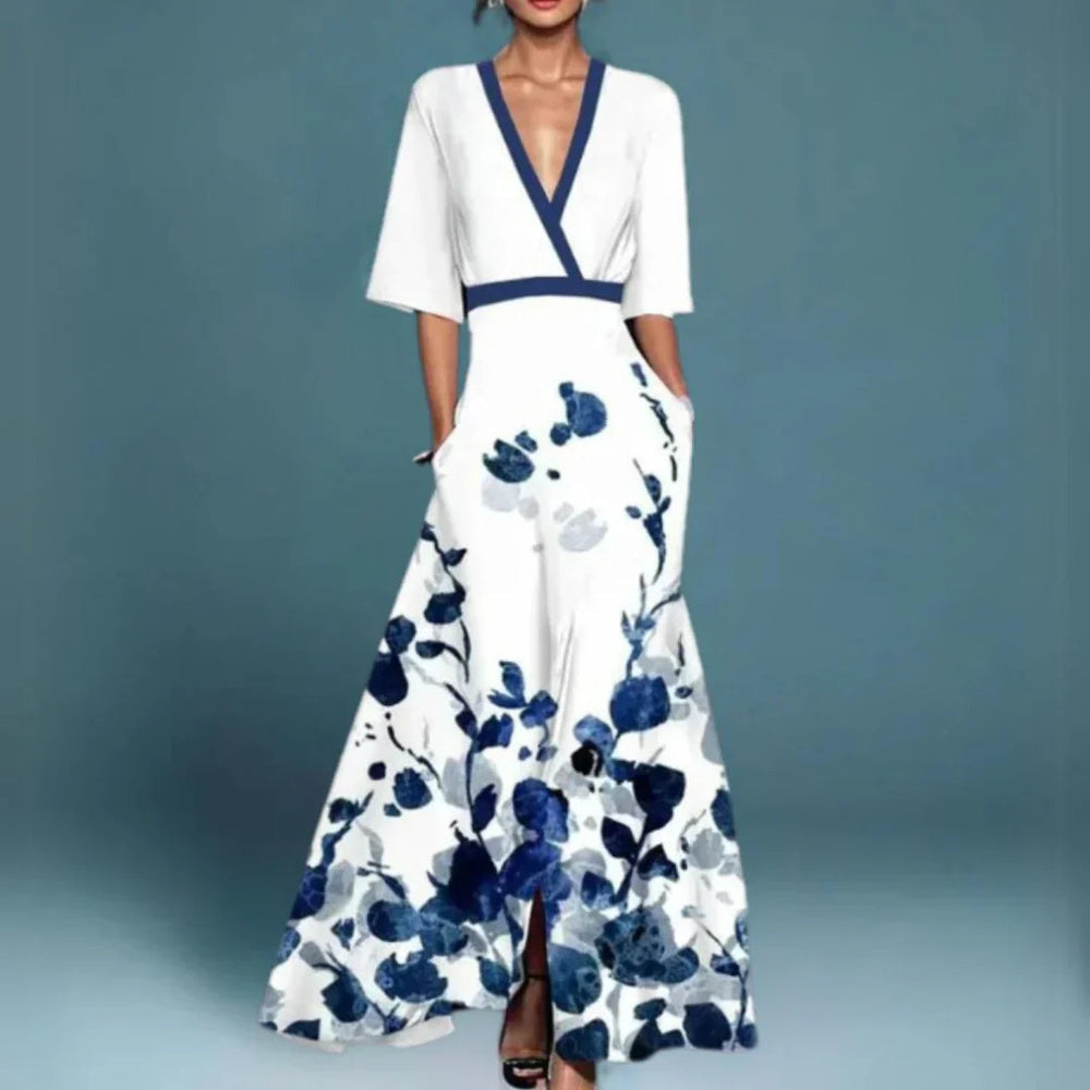 Floral Wrap Maxi Dress