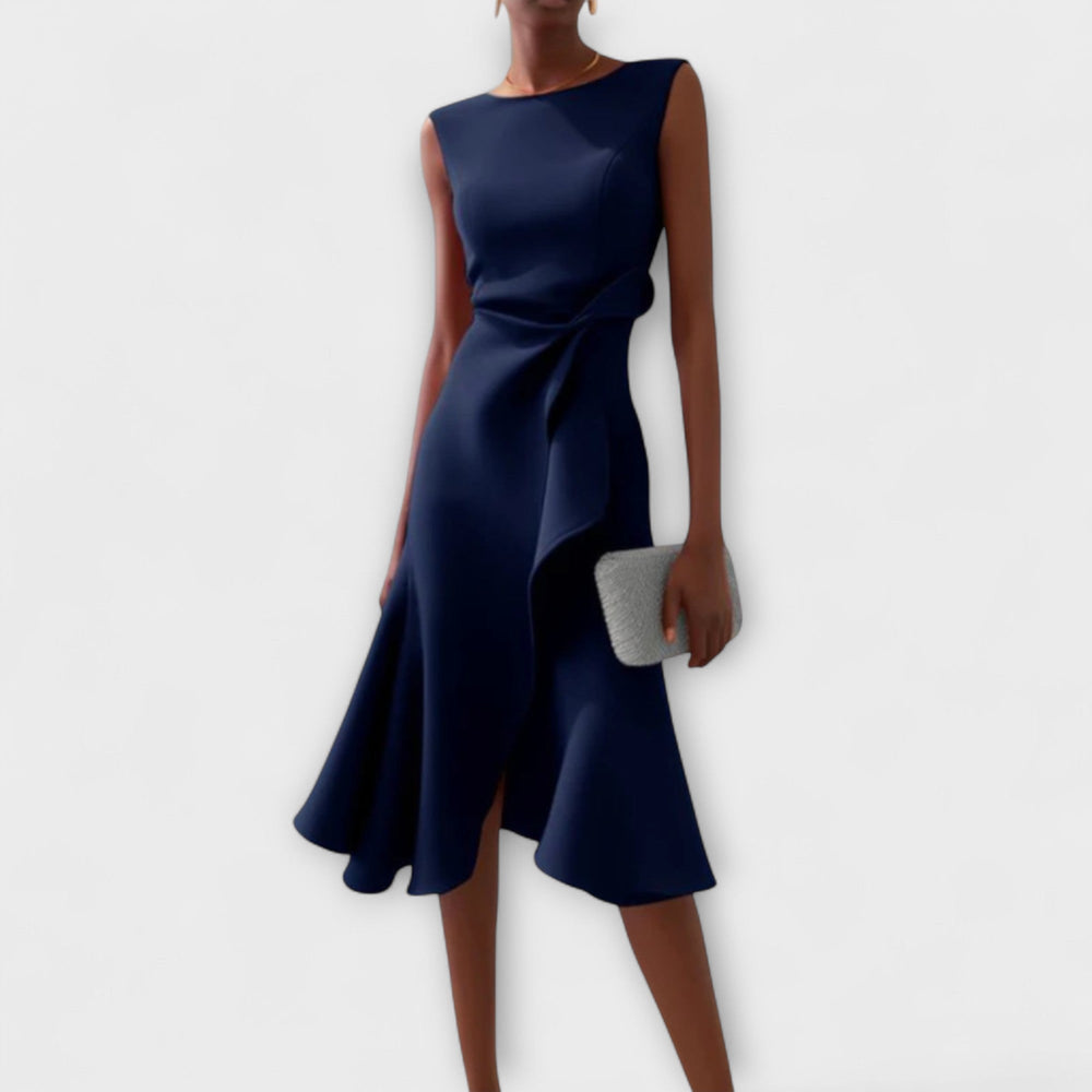 Sleeveless Wrap Midi Dress